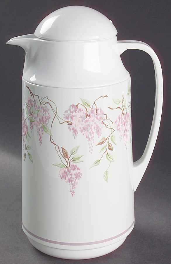 Wisteria (Corelle) Plastic Thermos/Carafe & Lid by Corning Corelle-1