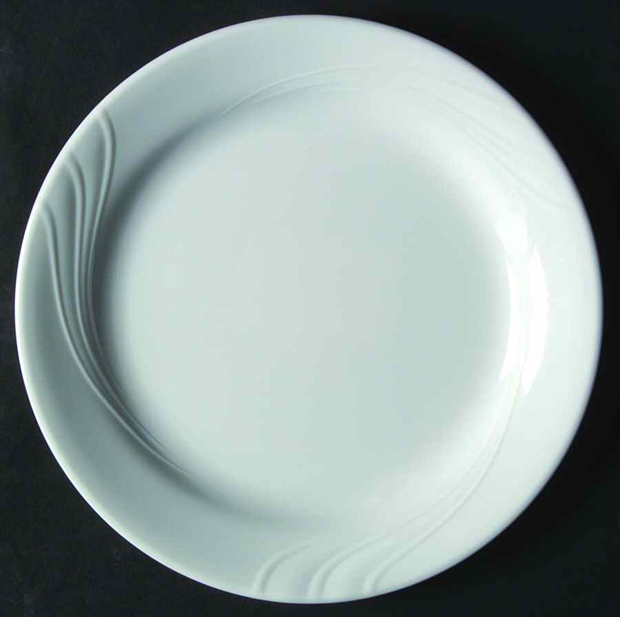Windward White (Corelle) Dessert/Pie Plate by Corning Corelle-1