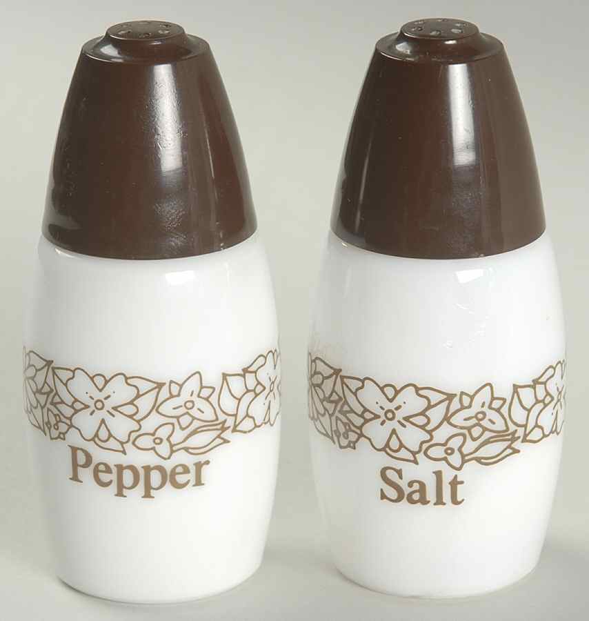 Woodland Brown (Corelle) Salt & Pepper Set by Corning Corelle-1