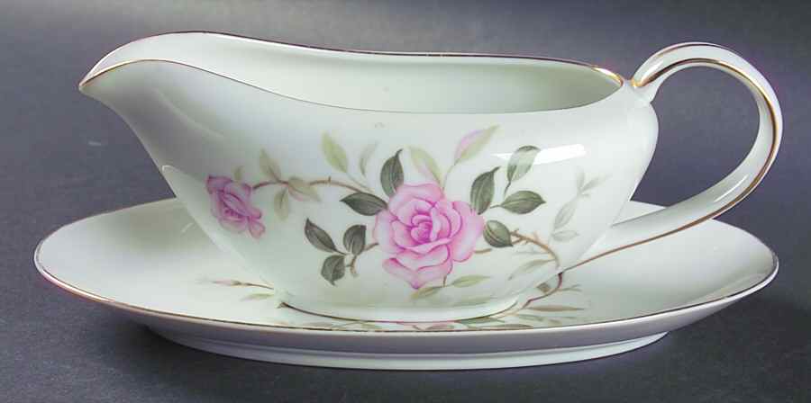 Picardy Gravy Boat & Underplate/Relish by Contour-1