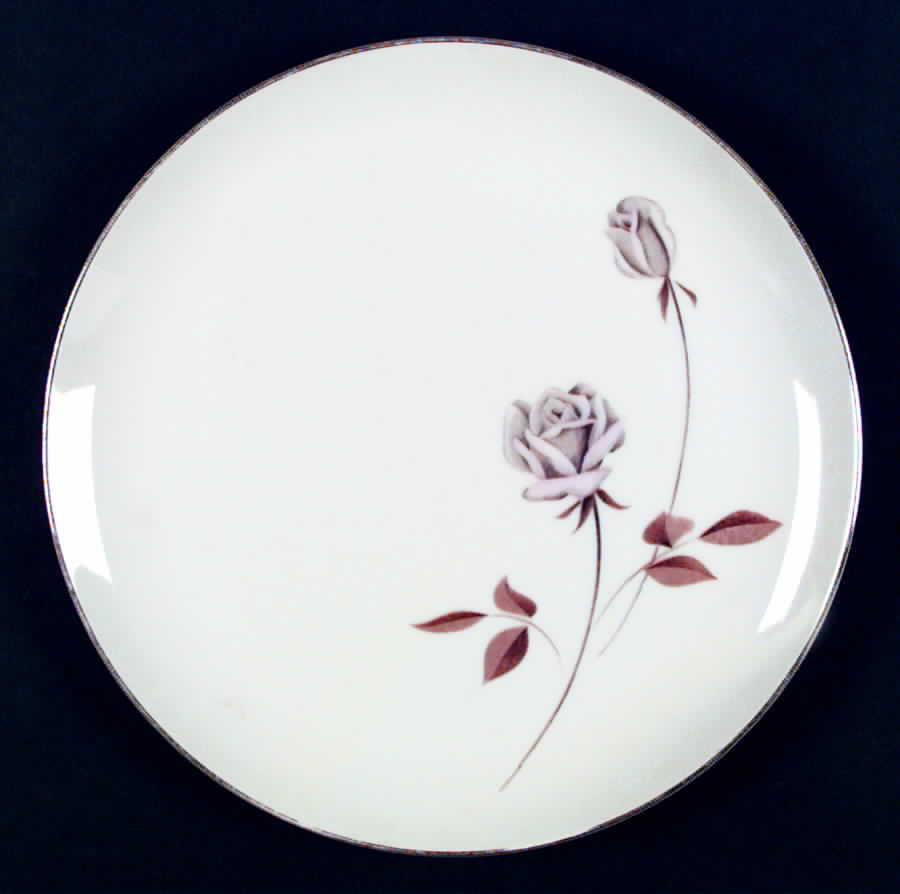 Rosalia (Platinum Trim) Dinner Plate by Contour-1