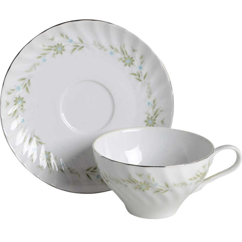 Felicia Flat Cup & Saucer Set by Coventry-Japan-1