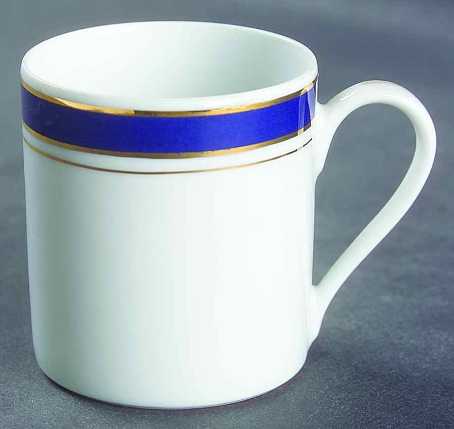Prestige Blue Flat Demitasse Cup by Crown Porcelain-1