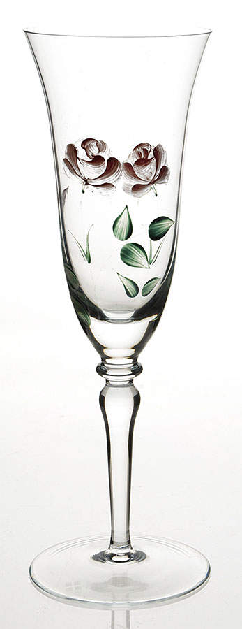 Rose Glassware Champagne Flute by Christineholm-1
