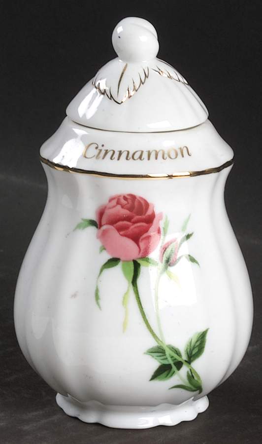 Rose Cinnamon Spice Jar & Lid by Christineholm-1