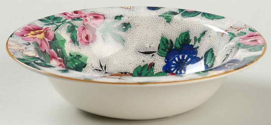 Ascot Rim Fruit/Dessert (Sauce) Bowl by Crown Ducal-1