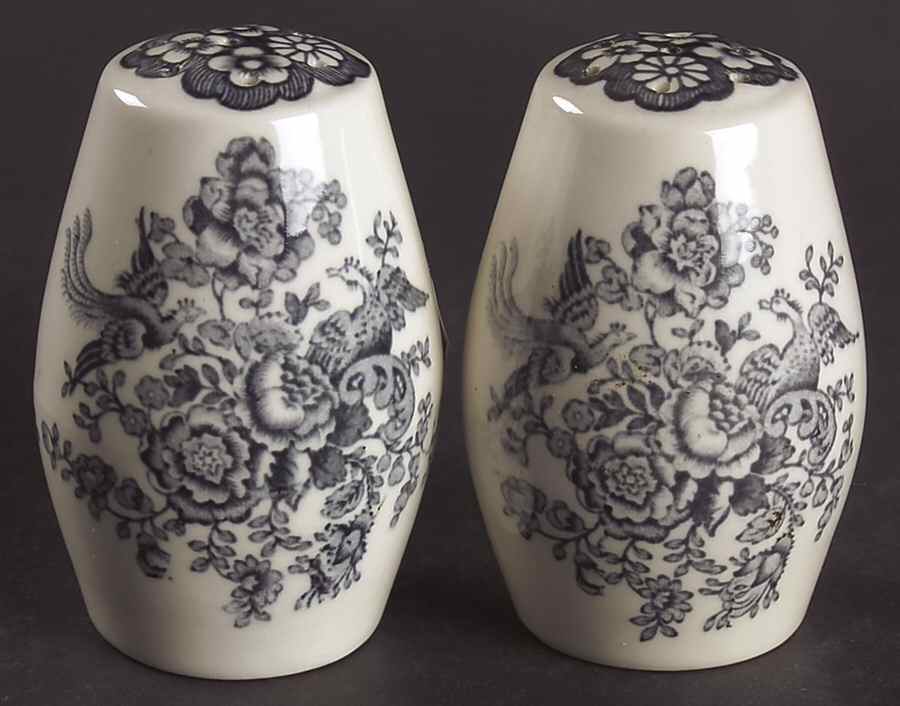 Bristol Dove Grey Salt & Pepper Set by Crown Ducal-1