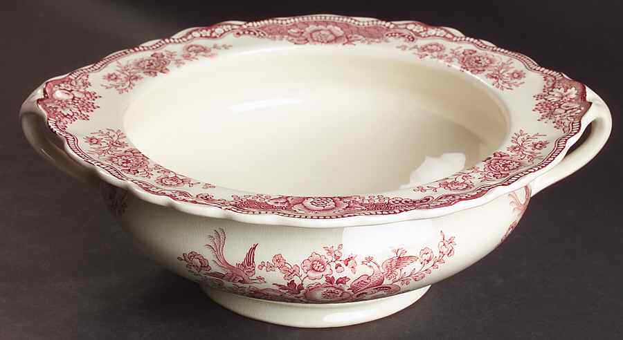 Bristol Pink (Cream) Tureen No Lid by Crown Ducal-1