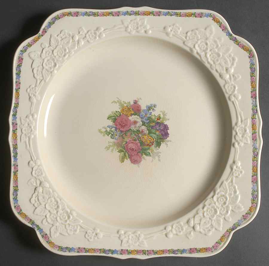 Charm Square Chop Plate by Crown Ducal-1