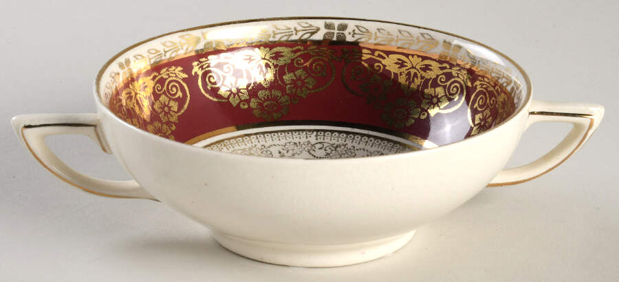 CRD45 Footed Cream Soup Bowl by Crown Ducal-1