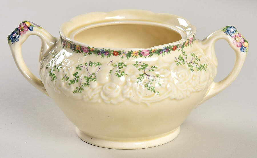 Ferncroft Sugar Bowl No Lid by Crown Ducal-1