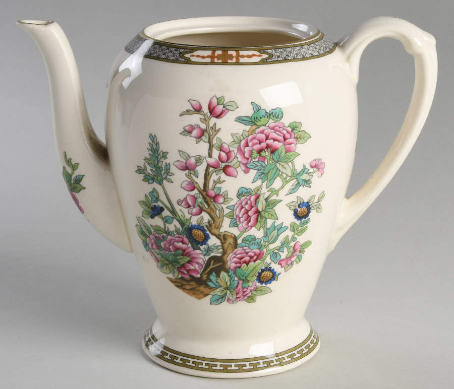 Indian Tree Coffee Pot No Lid by Crown Ducal-1