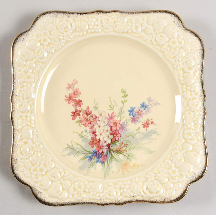 Picardy Square Luncheon Plate by Crown Ducal-1