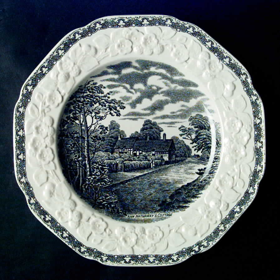Rural England Dinner Plate by Crown Ducal-1
