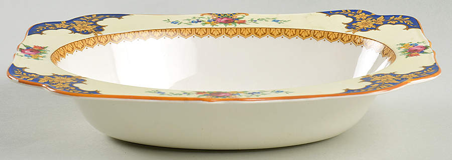 Westminster (Round, Scalloped) 9" Oval Vegetable Bowl by Crown Ducal-1