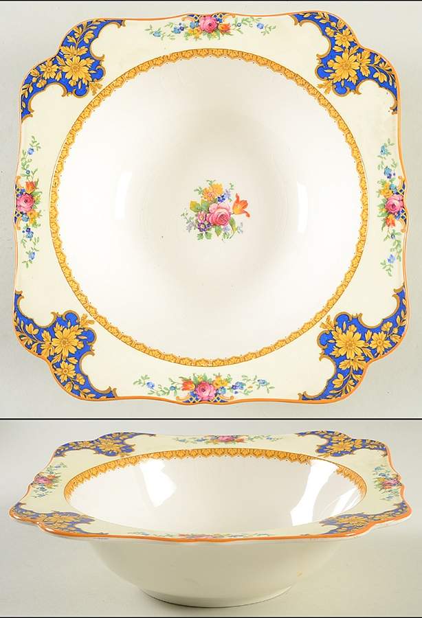 Westminster (Round, Scalloped) 8" Round Vegetable Bowl by Crown Ducal-1
