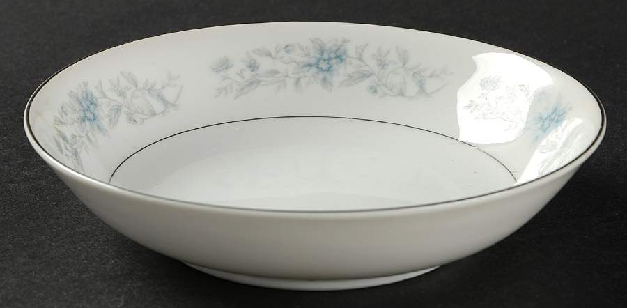 Blue Spray Fruit/Dessert (Sauce) Bowl by Crest Wood-1