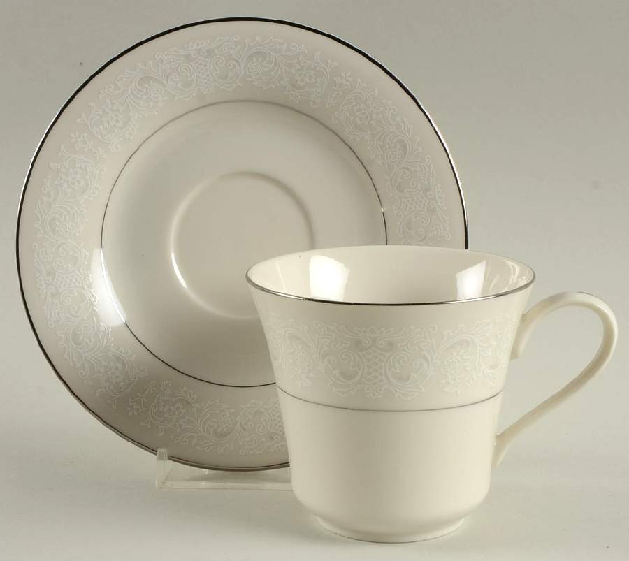 Princess Footed Cup & Saucer Set by Crest Wood-1