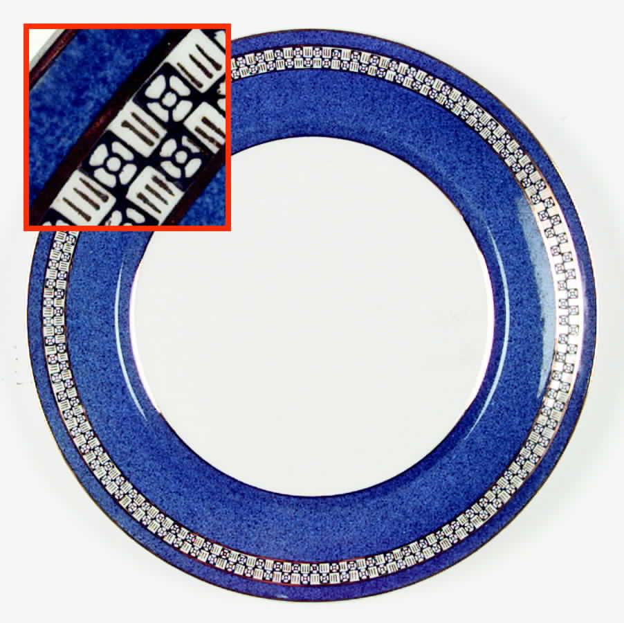 352 Blue Dinner Plate by Craftsman (Japan)-1