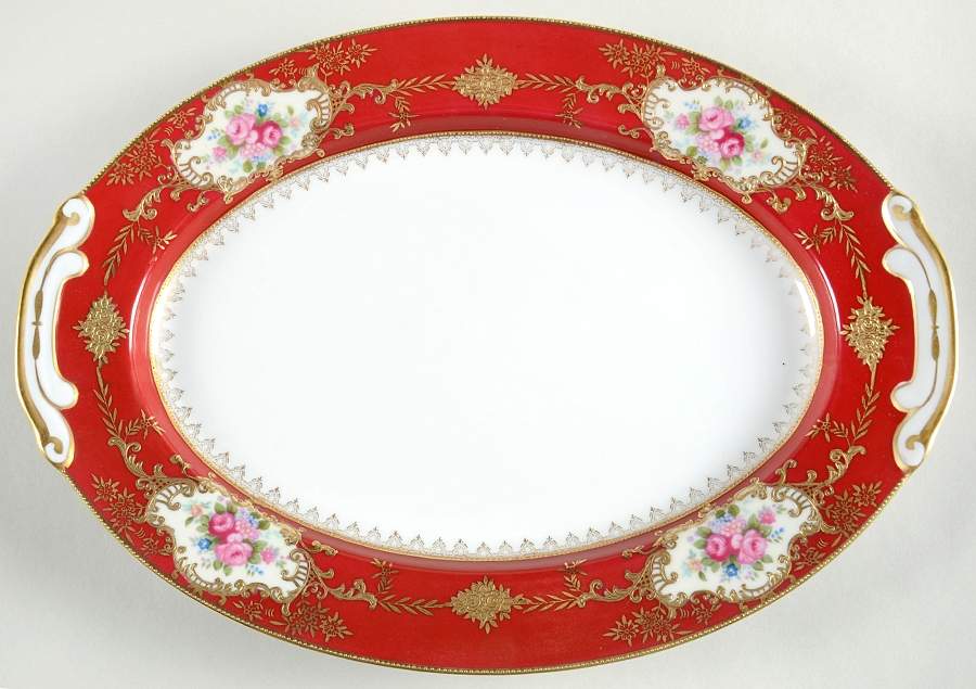 Coronation 12" Oval Serving Platter by Craftsman (Japan)-1