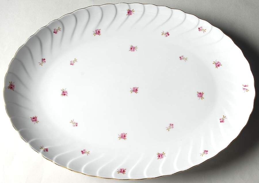 Park Avenue (Scalloped) 16" Oval Serving Platter by Craftsman (Japan)-1