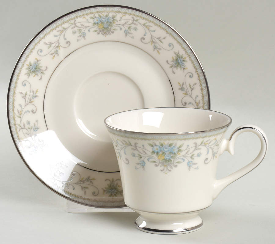 Tivoli Footed Cup & Saucer Set by Carico-1