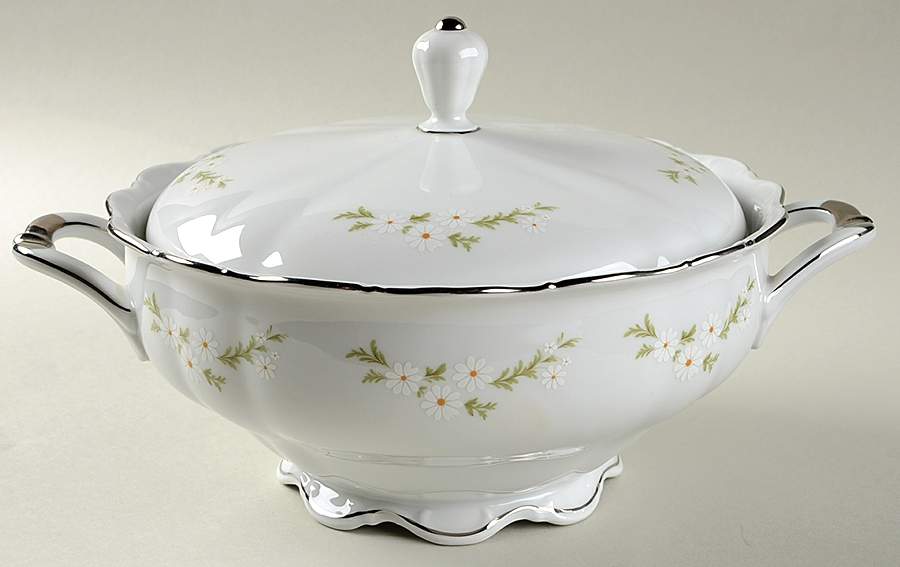 Bridal Wreath Round Covered Vegetable by Crown Jewel-1