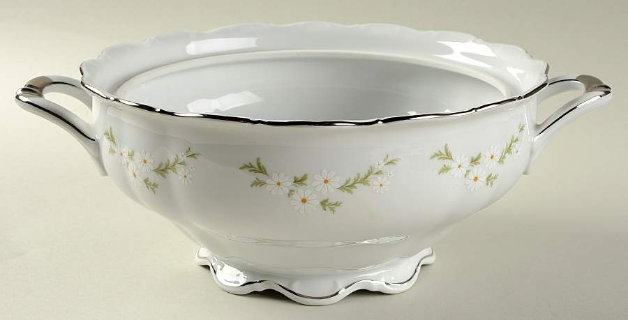 Bridal Wreath Round Vegetable No Lid by Crown Jewel-1