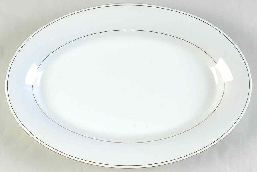 Classic Gold 14" Oval Serving Platter by Crown Ming-1