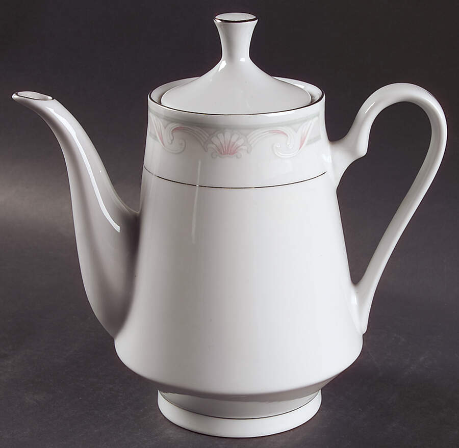 Coquille Coffee Pot & Lid by Crown Ming-1