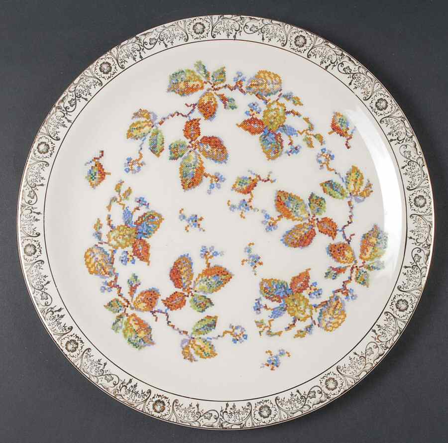 CRO14 12" Chop Plate (Round Platter) by Crooksville-1
