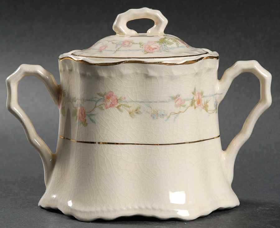 CRO19 Sugar Bowl & Lid by Crooksville-1