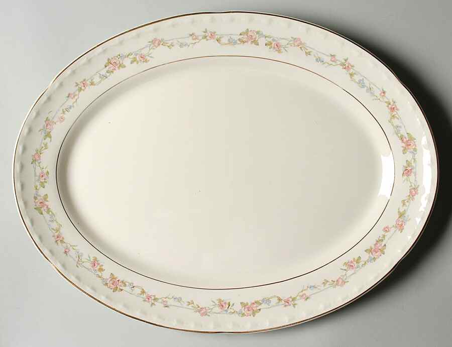 CRO19 15" Oval Serving Platter by Crooksville-1