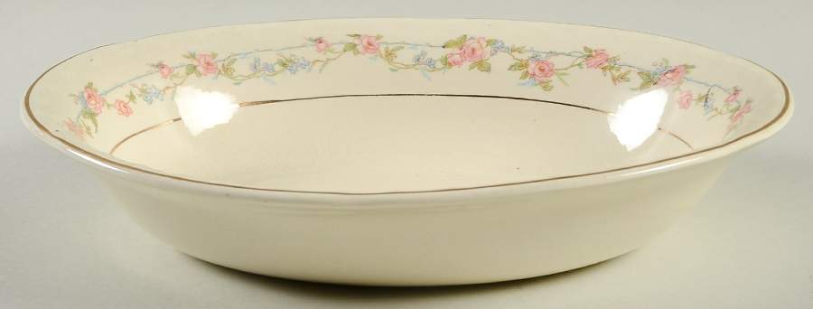 CRO19 9" Oval Vegetable Bowl by Crooksville-1
