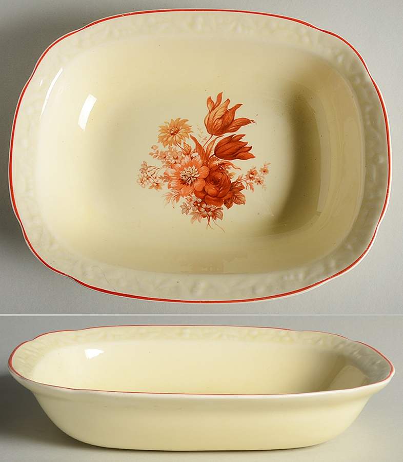 CRO50 9" Oval Vegetable Bowl by Crooksville-1