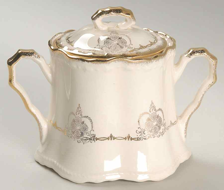 CRO9 Sugar Bowl & Lid by Crooksville-1