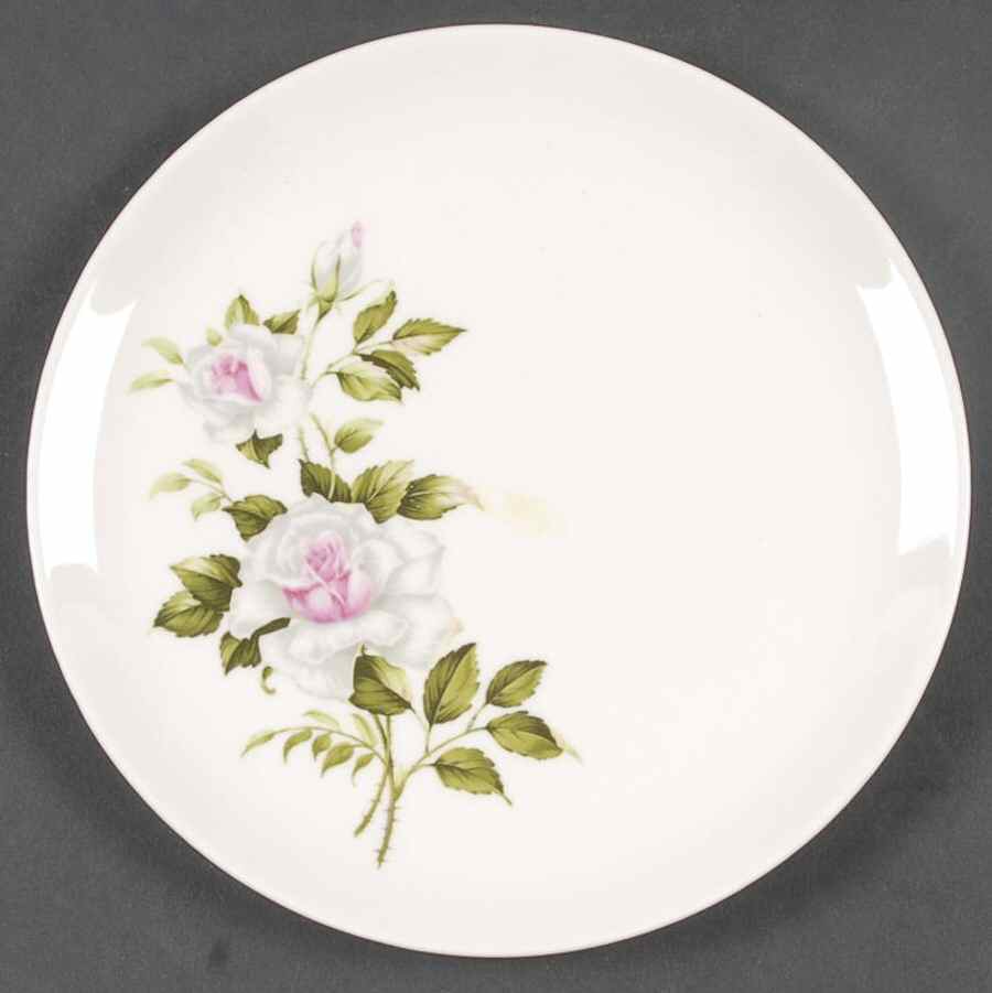 Dinner Rose Bread & Butter Plate by Crooksville-1