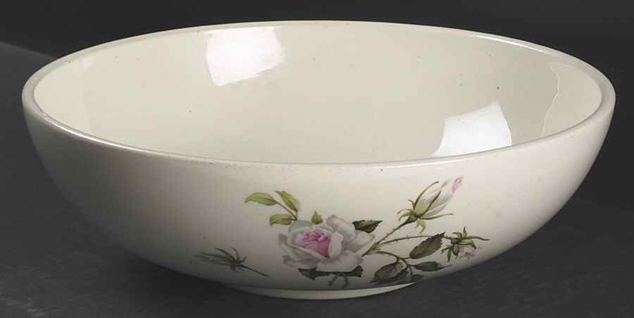 Dinner Rose 12" Large Salad Serving Bowl by Crooksville-1