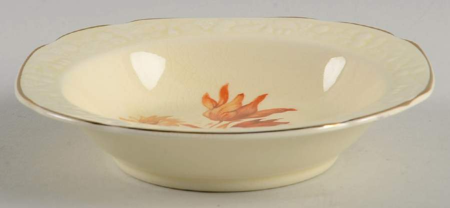E84 Rim Fruit/Dessert (Sauce) Bowl by Crooksville-1
