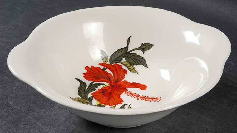 Flamingo Lugged Cereal Bowl by Crooksville-1