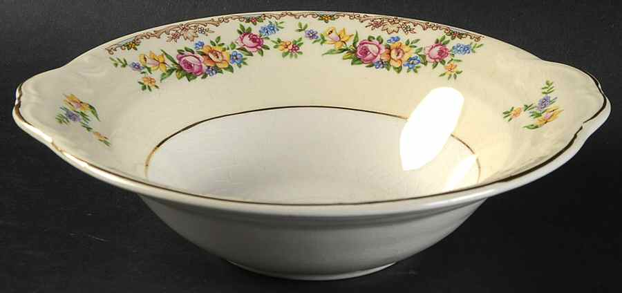 Garland Lugged Cereal Bowl by Crown Potteries-1