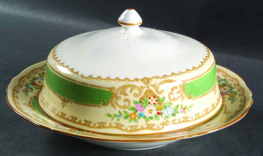 15645 Round Covered Butter by Crown Staffordshire-1