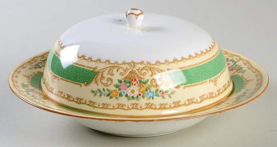 15645 Round Covered Butter by Crown Staffordshire-1