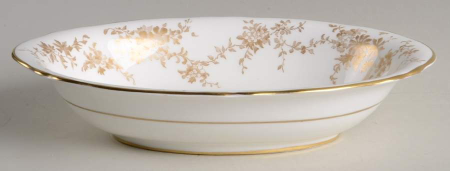 Aristocrat 9" Oval Vegetable Bowl by Crown Staffordshire-1