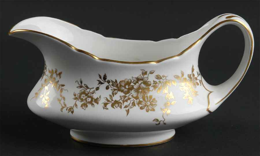 Aristocrat Gravy Boat by Crown Staffordshire-1