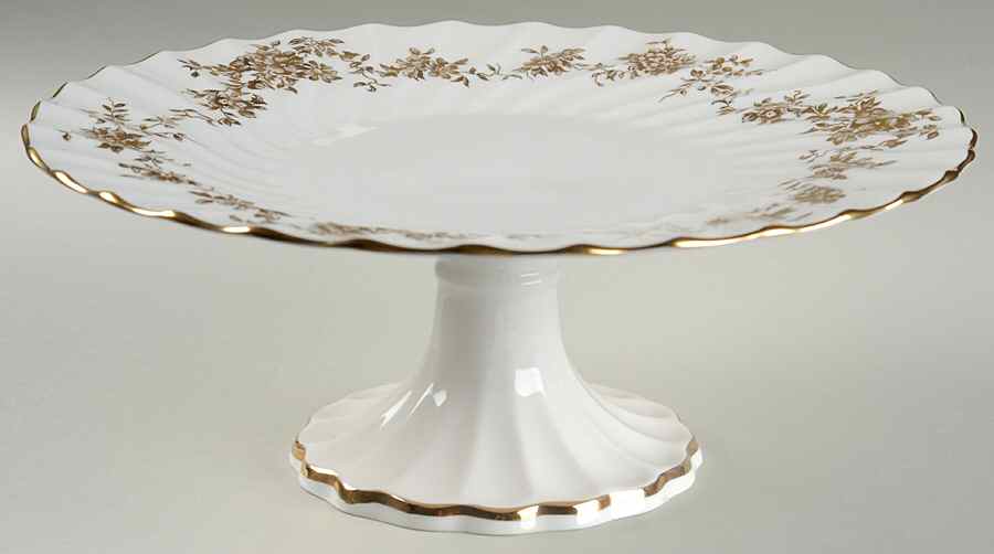 Aristocrat 10" Diameter Pedestal Cake Stand by Crown Staffordshire-1