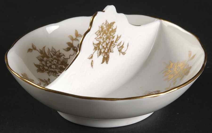 Aristocrat Double Salt Dip by Crown Staffordshire-1