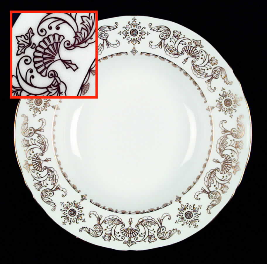 Belgrave Square Rim Soup Bowl by Crown Staffordshire-1