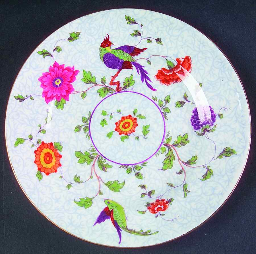 Bird of Paradise Bread & Butter Plate by Crown Staffordshire-1