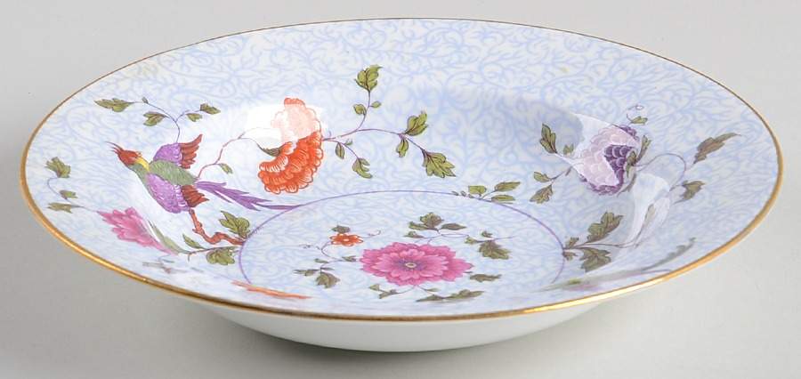 Bird of Paradise Rim Fruit/Dessert (Sauce) Bowl by Crown Staffordshire-1